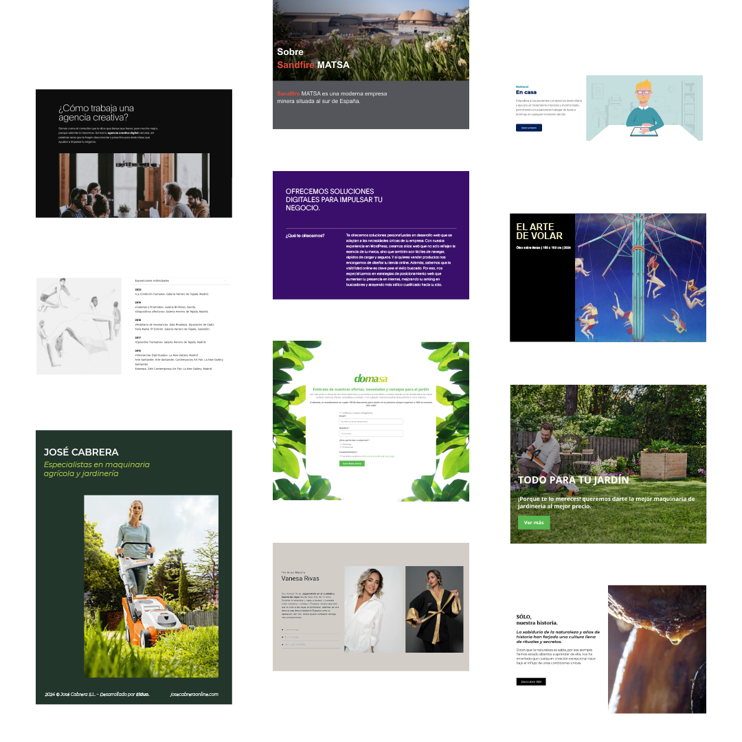 Diseño web 1 Proyectos de desarrollo web